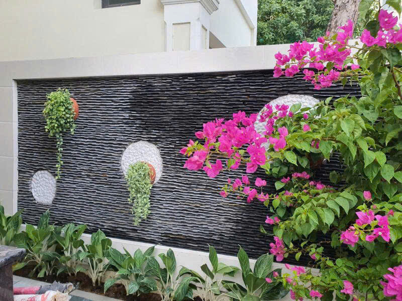Đá Suối Ốp Tường Trang Trí Tiểu Cảnh