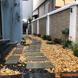 Sỏi Cuội Tự Nhiên Rải Sân Vườn